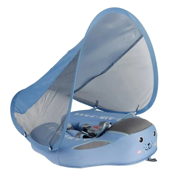 Swimming ring for baby and toddler with sunshade