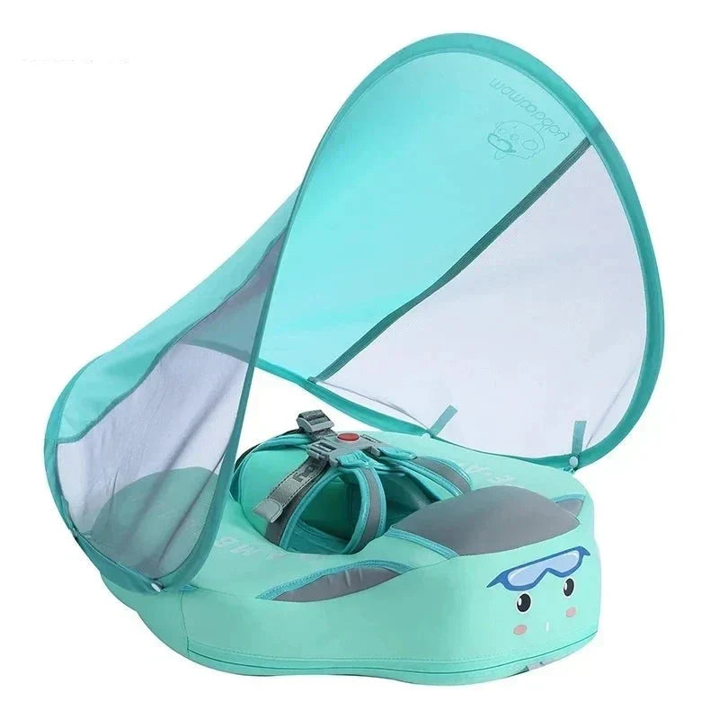 Swimming ring for baby and toddler with sunshade