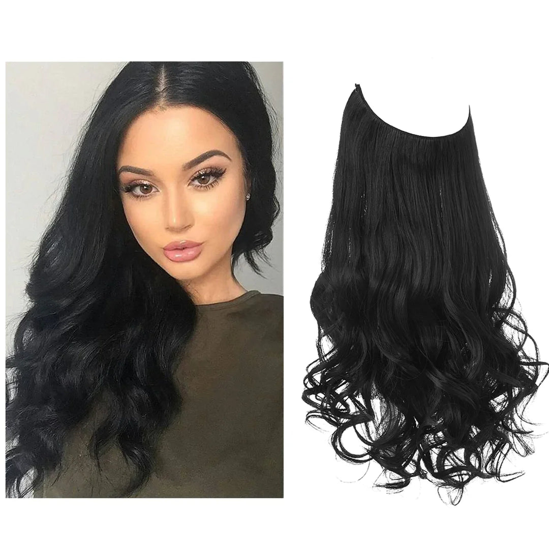 SecretHair | Premium Ekte Hår-extensions | 100% REMY-kvalitet | Volum og Lengde Uten Sømmer | Naturlig Glans | Varmebestandig og Holdbar