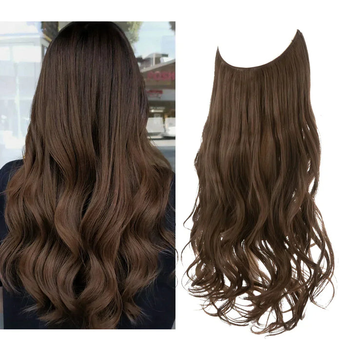 SecretHair | Premium Ekte Hår-extensions | 100% REMY-kvalitet | Volum og Lengde Uten Sømmer | Naturlig Glans | Varmebestandig og Holdbar