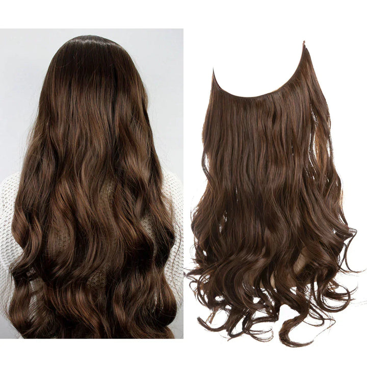 SecretHair | Premium Ekte Hår-extensions | 100% REMY-kvalitet | Volum og Lengde Uten Sømmer | Naturlig Glans | Varmebestandig og Holdbar