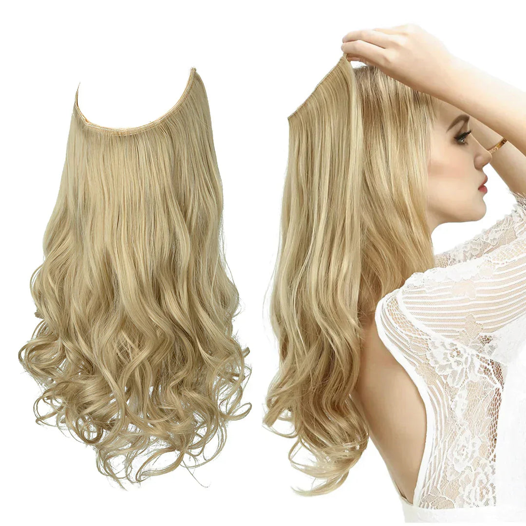 SecretHair | Premium Ekte Hår-extensions | 100% REMY-kvalitet | Volum og Lengde Uten Sømmer | Naturlig Glans | Varmebestandig og Holdbar