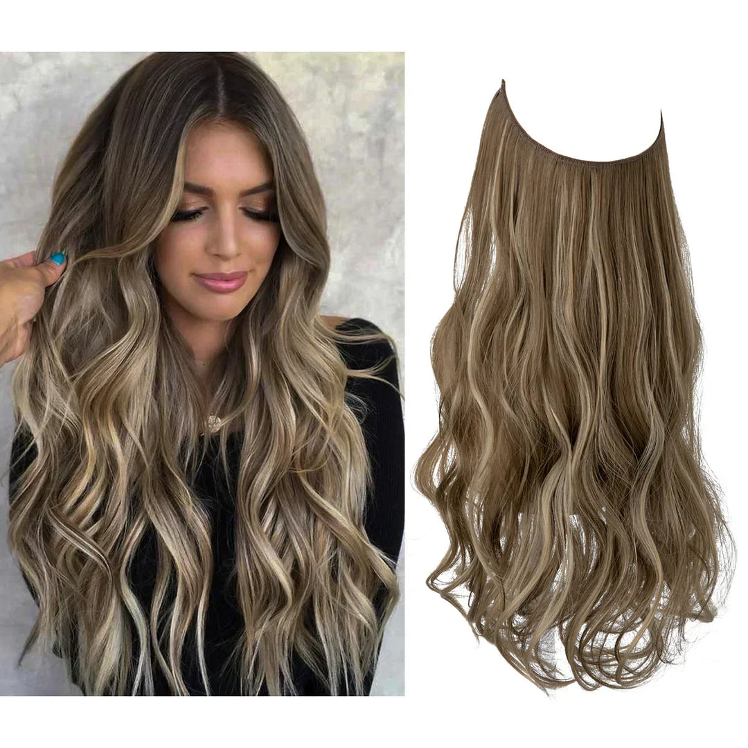 SecretHair | Premium Ekte Hår-extensions | 100% REMY-kvalitet | Volum og Lengde Uten Sømmer | Naturlig Glans | Varmebestandig og Holdbar
