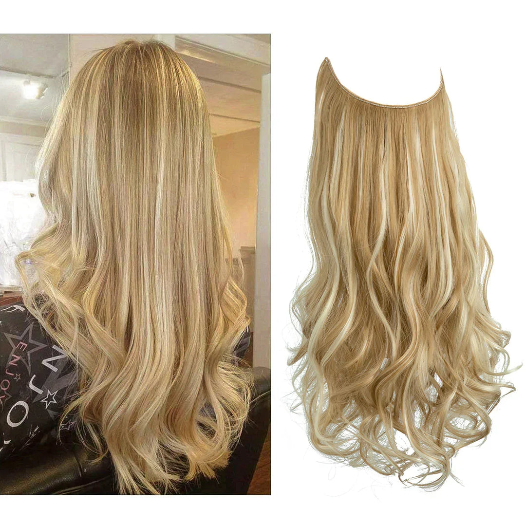 SecretHair | Premium Ekte Hår-extensions | 100% REMY-kvalitet | Volum og Lengde Uten Sømmer | Naturlig Glans | Varmebestandig og Holdbar