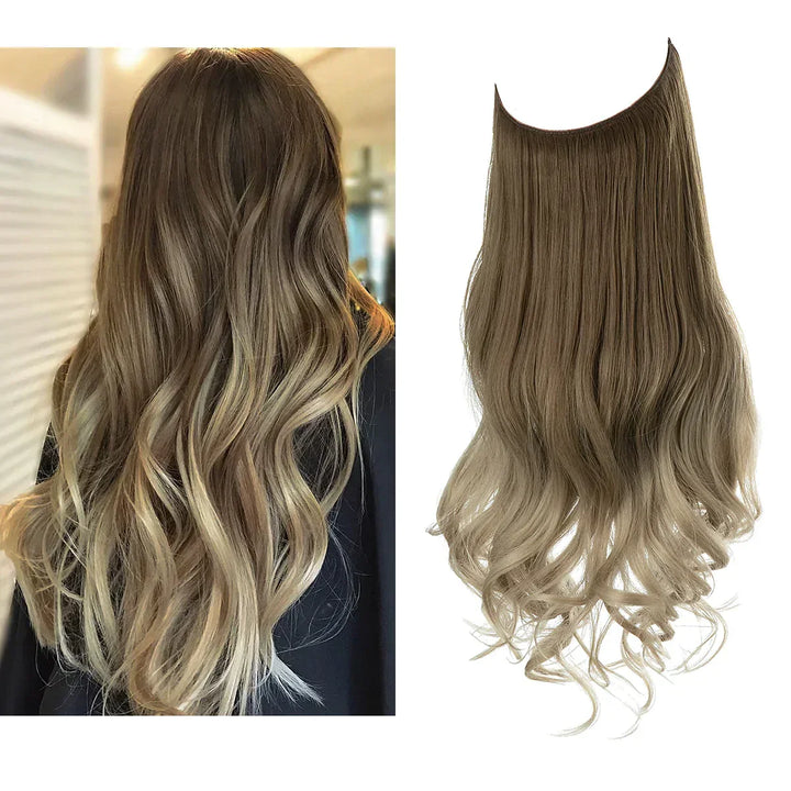 SecretHair | Premium Ekte Hår-extensions | 100% REMY-kvalitet | Volum og Lengde Uten Sømmer | Naturlig Glans | Varmebestandig og Holdbar