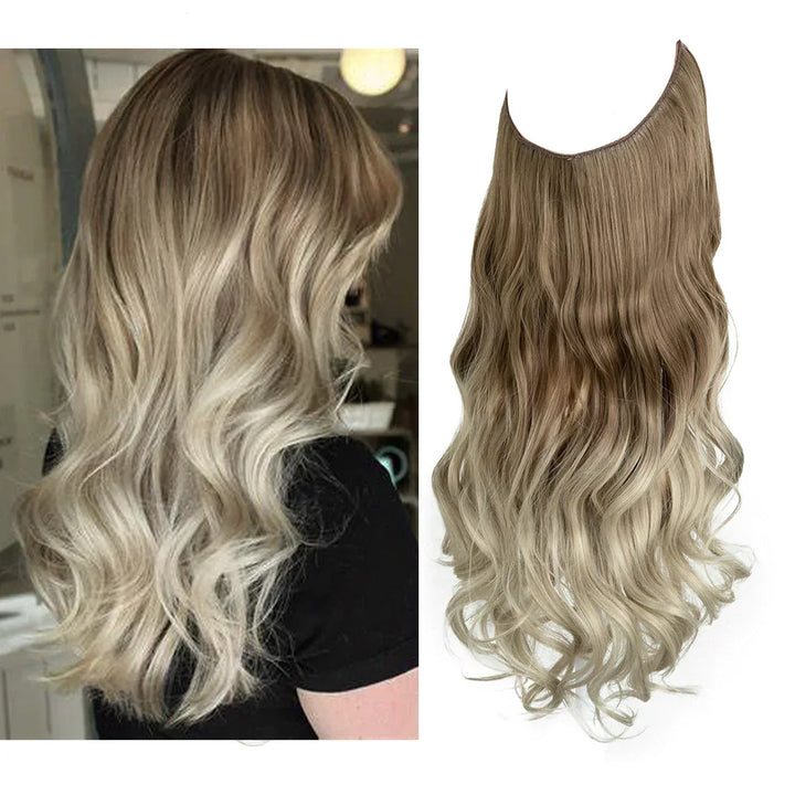 SecretHair | Premium Ekte Hår-extensions | 100% REMY-kvalitet | Volum og Lengde Uten Sømmer | Naturlig Glans | Varmebestandig og Holdbar