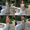 Sleeveless maxi dress with satin belt