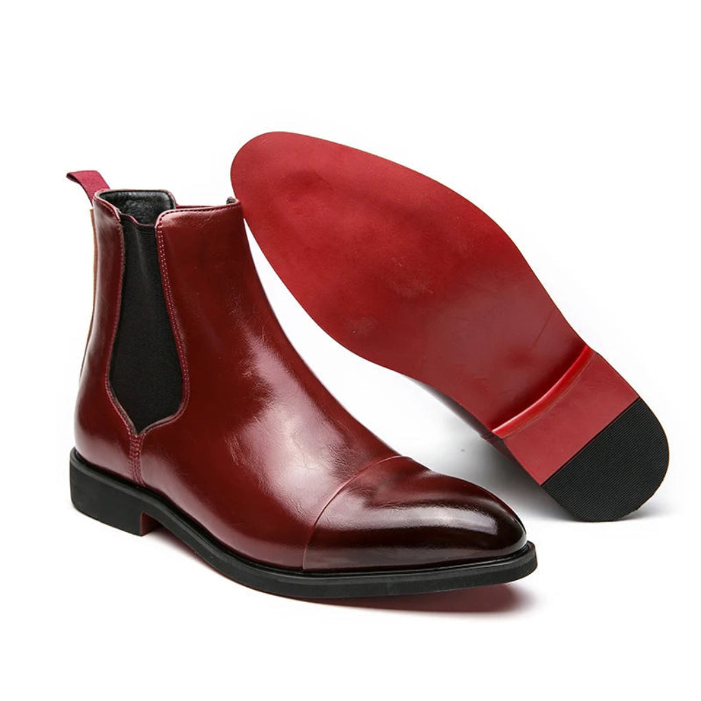 Schlanke knöchellange CapToe Chelsea-Stiefel