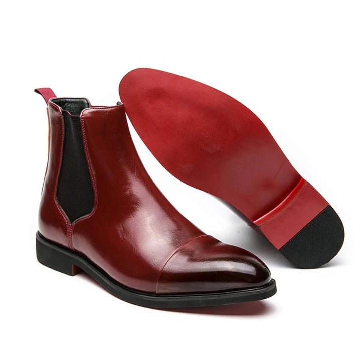 Schlanke knöchellange CapToe Chelsea-Stiefel