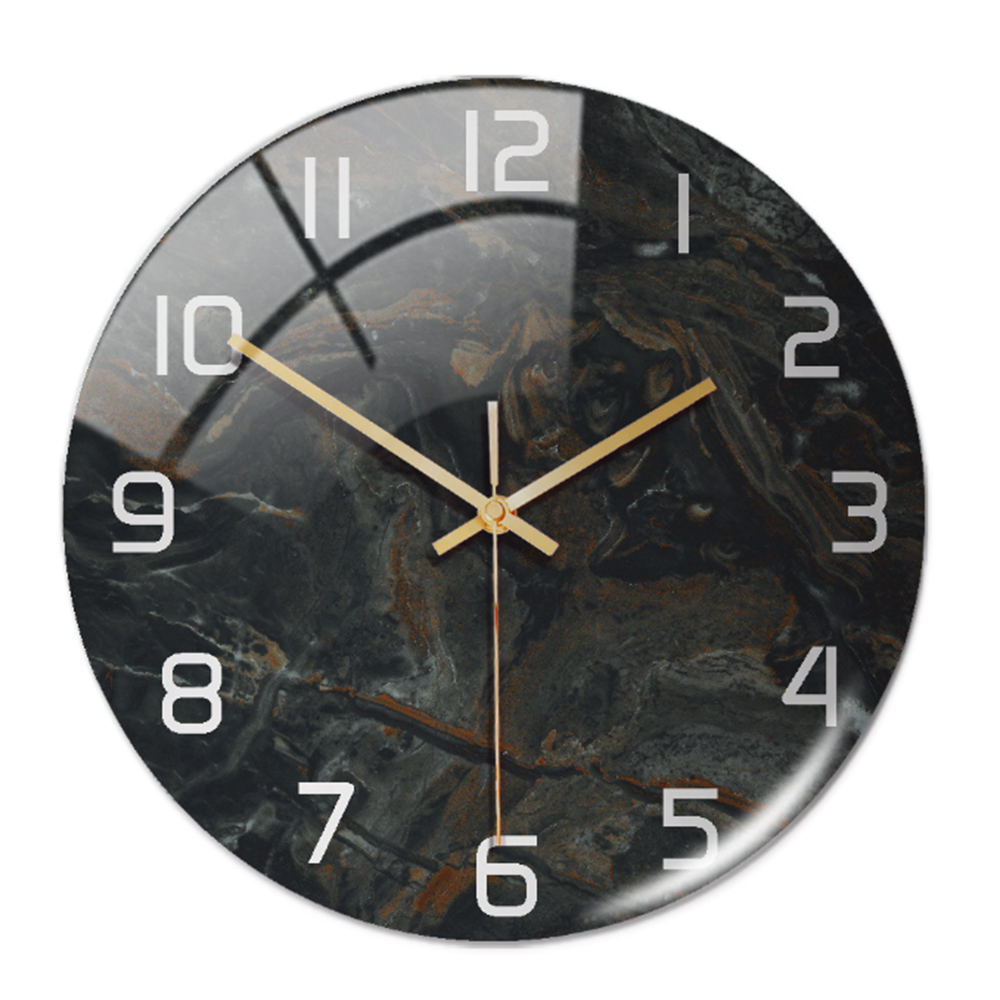 Elegant veggklokke med marmoreffekt – MarbleTime