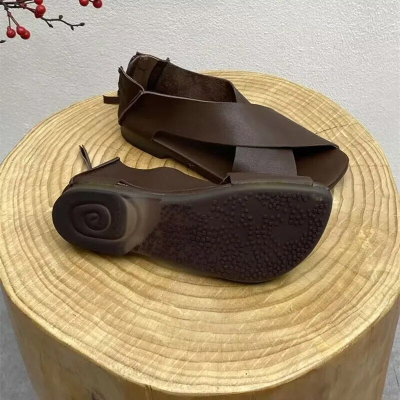 Lederen Vintage Indian Style Sandaler
