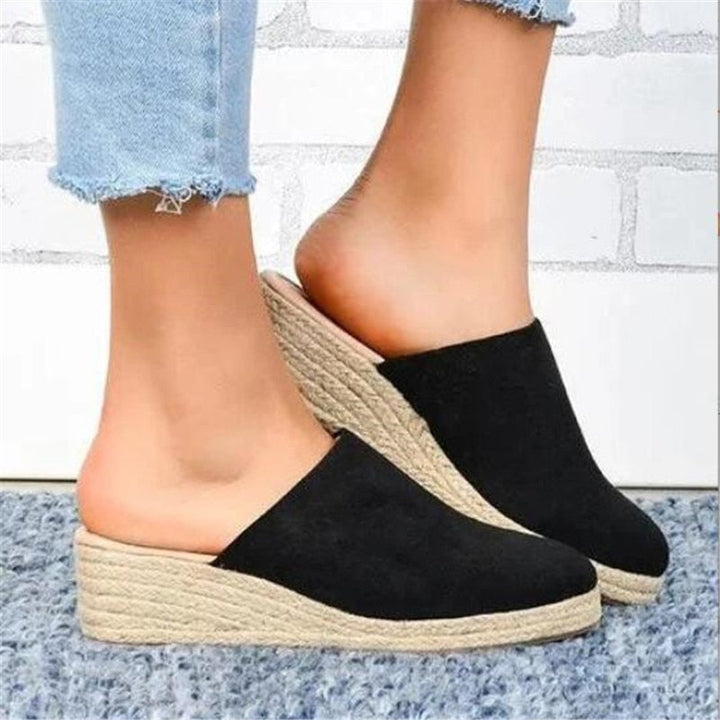 Retro chique kilehælsandaler - Vera