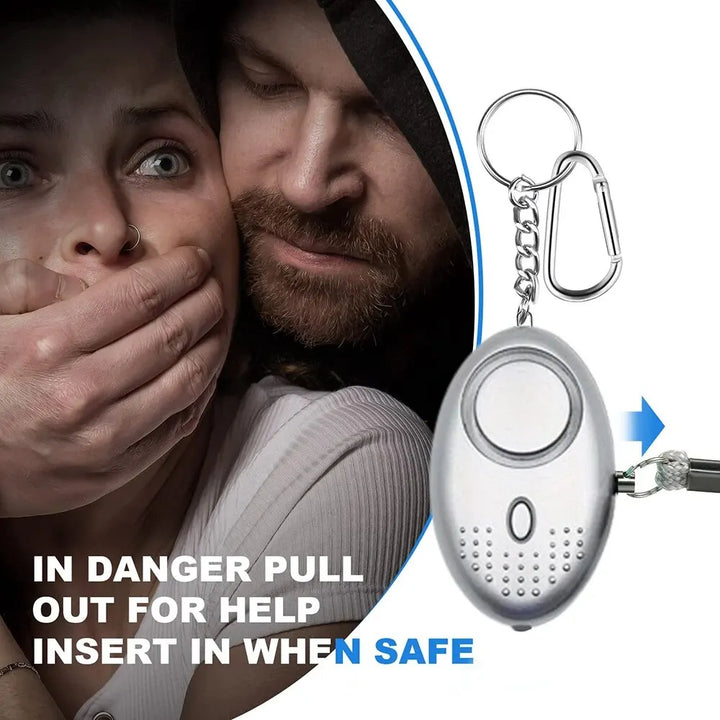 Personlig sikkerhetsalarm med LED-lys (130 dB) – SafeSound