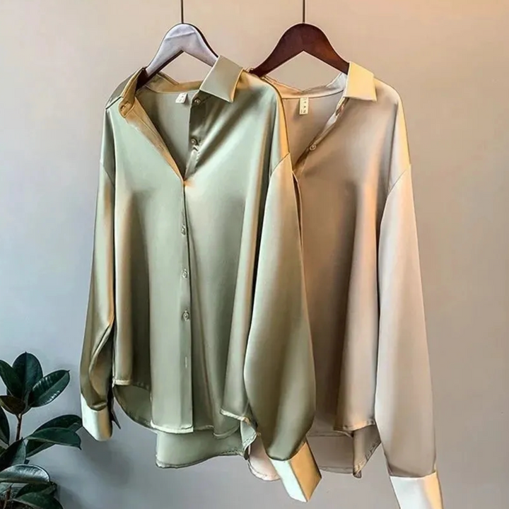 Luksuriøs Silkebluse – Eleganse og Allsidighet for Enhver Anledning