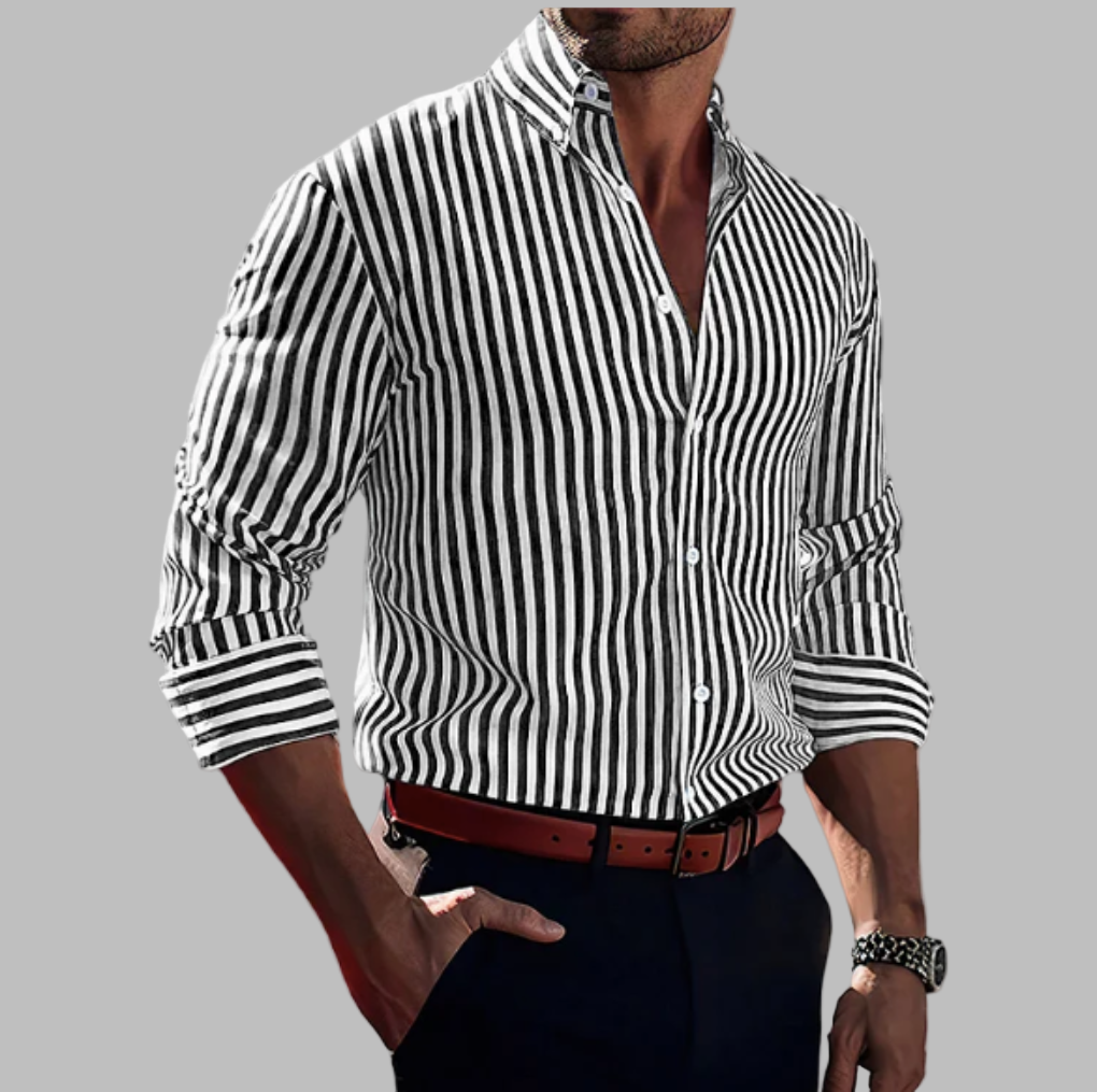 Striped cotton shirt