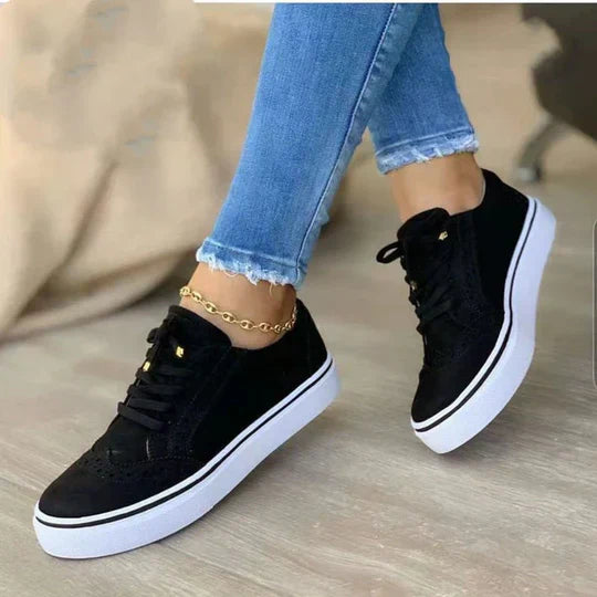 Orthopedic lace-up sneakers for women