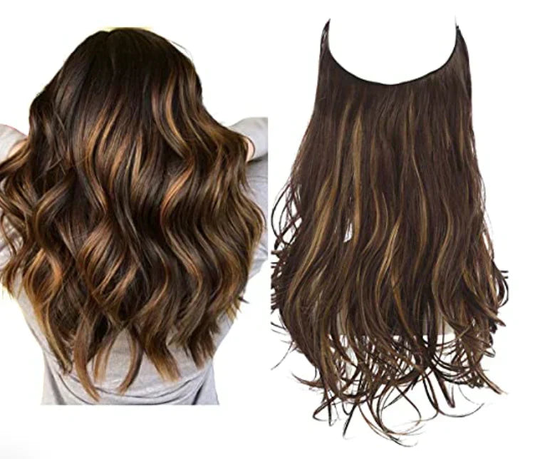 SecretHair | Premium Ekte Hår-extensions | 100% REMY-kvalitet | Volum og Lengde Uten Sømmer | Naturlig Glans | Varmebestandig og Holdbar