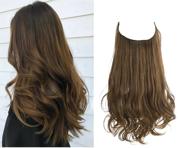 SecretHair | Premium Ekte Hår-extensions | 100% REMY-kvalitet | Volum og Lengde Uten Sømmer | Naturlig Glans | Varmebestandig og Holdbar