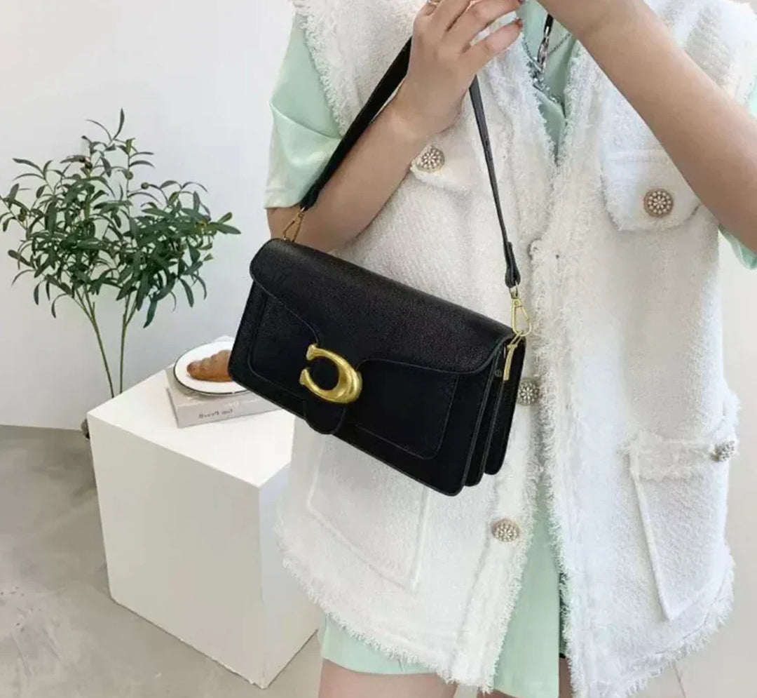 Coach Teller | Elegant Skulderveske for Kvinner Brun | Vanero