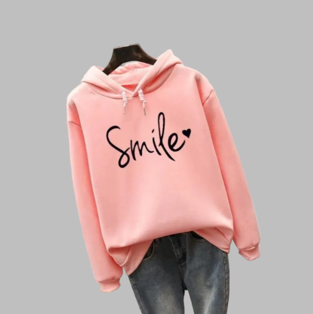 Hoodie with smile for women