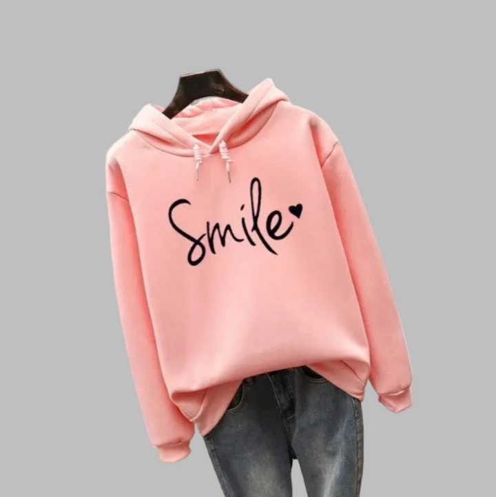Hoodie with smile for women