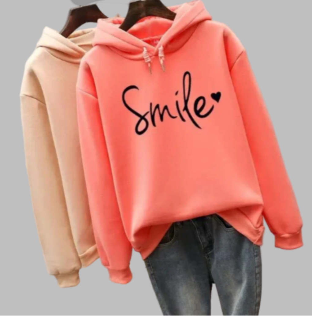 Hoodie with smile for women