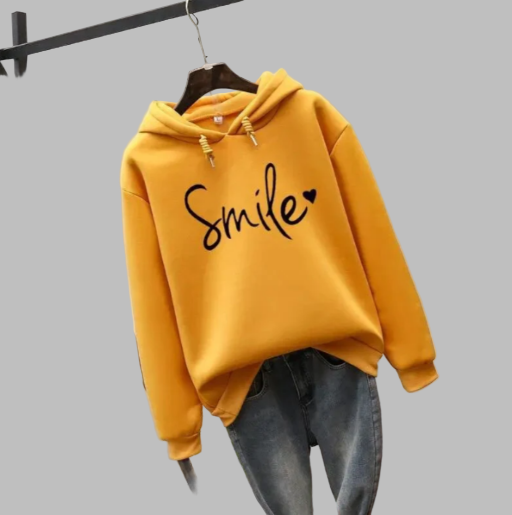 Hoodie with smile for women