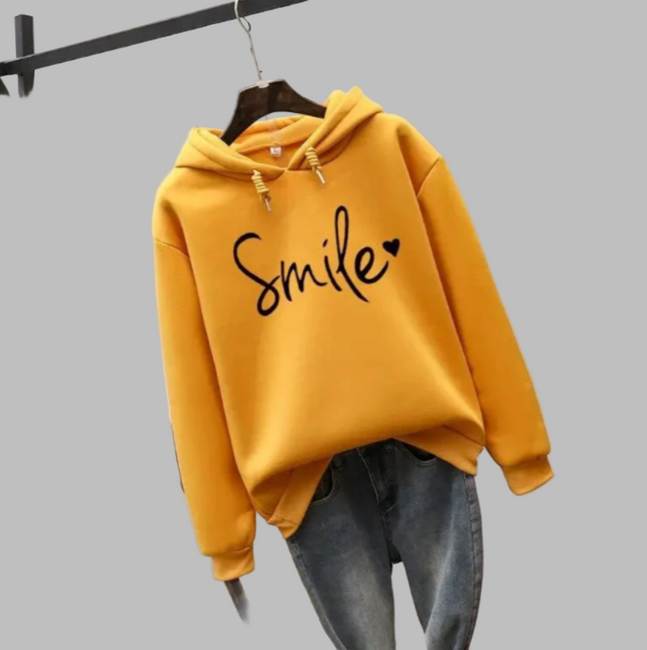 Hoodie with smile for women