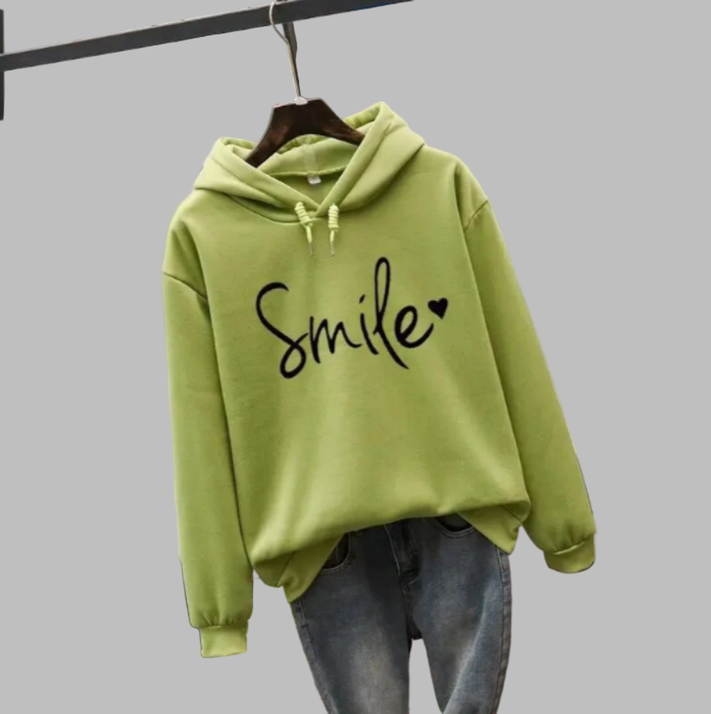 Hoodie with smile for women