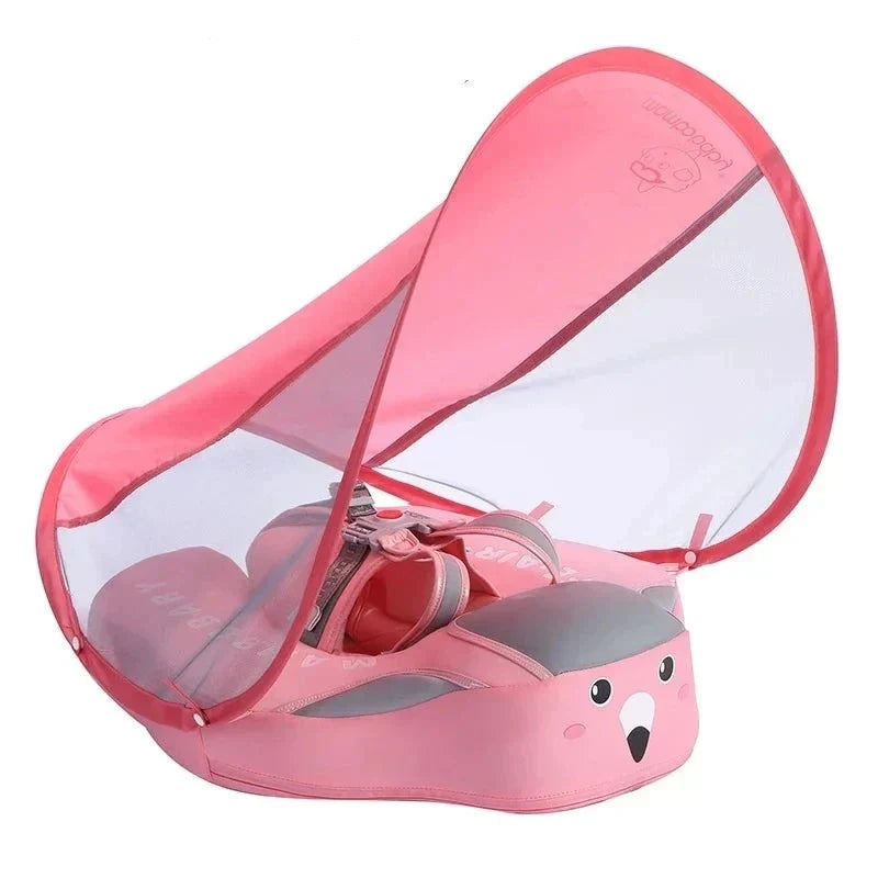 Swimming ring for baby and toddler with sunshade