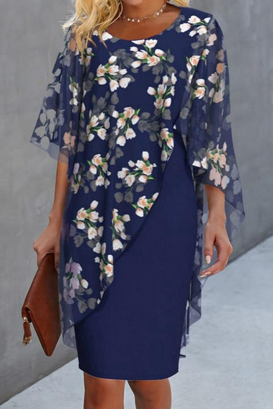 Elegant Blomsterkjole for Kvinner