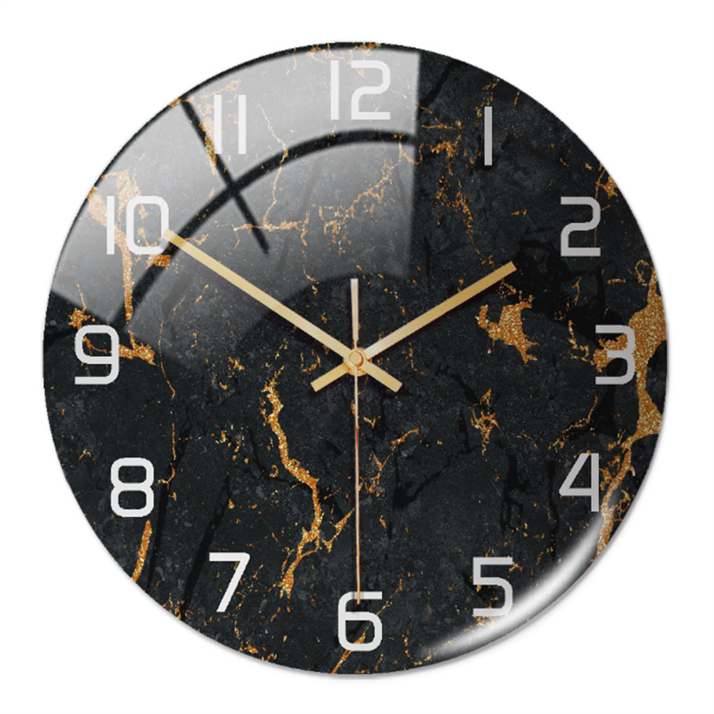 Elegant veggklokke med marmoreffekt – MarbleTime