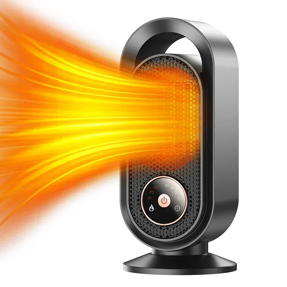 Kompakt varmer med varm luftstrøm, 1000 W