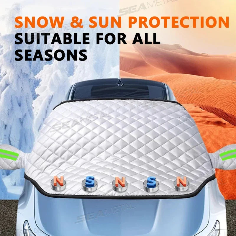 FrostGuard Pro | Frontrutetrekk i 5 lag | Magnetisk og vindbestandig | Full beskyttelse mot is