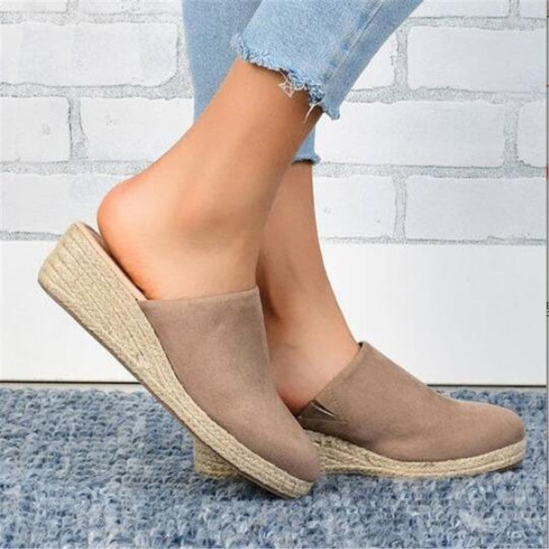 Retro chique kilehælsandaler - Vera