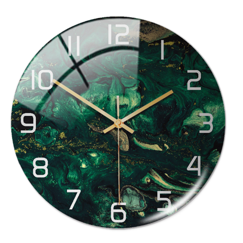 Elegant veggklokke med marmoreffekt – MarbleTime