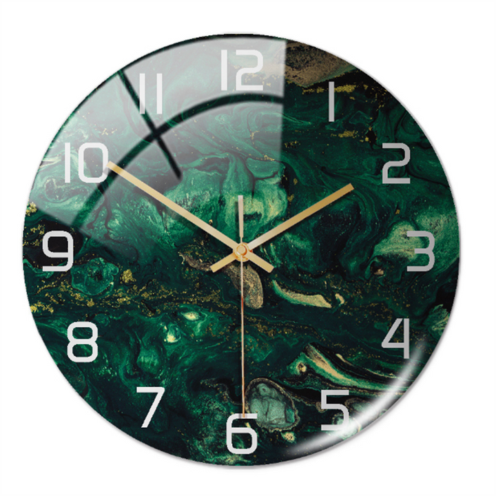 Elegant veggklokke med marmoreffekt – MarbleTime