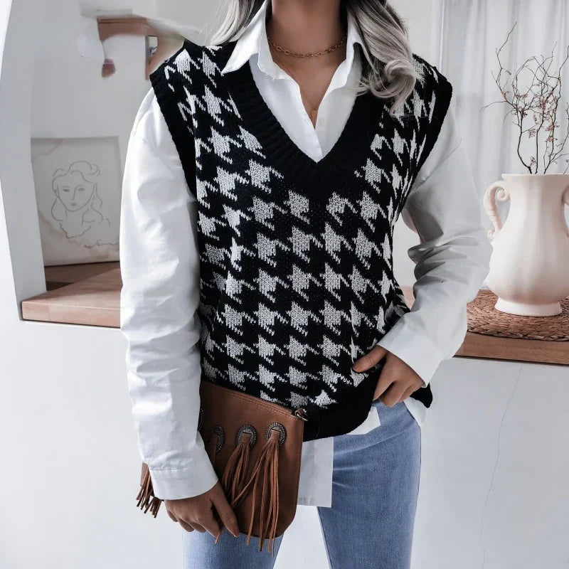 Rutete vest til dame – Yara