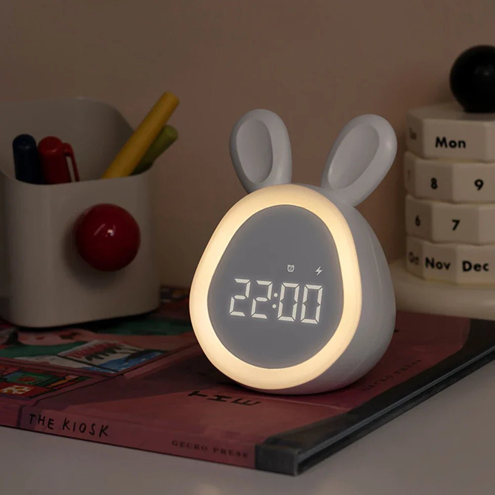 Barnealarm i kaninform med LED-nattlys - BunniGlow