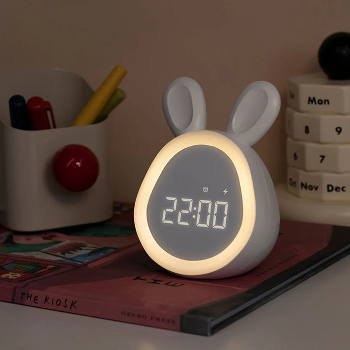 Barnealarm i kaninform med LED-nattlys - BunniGlow