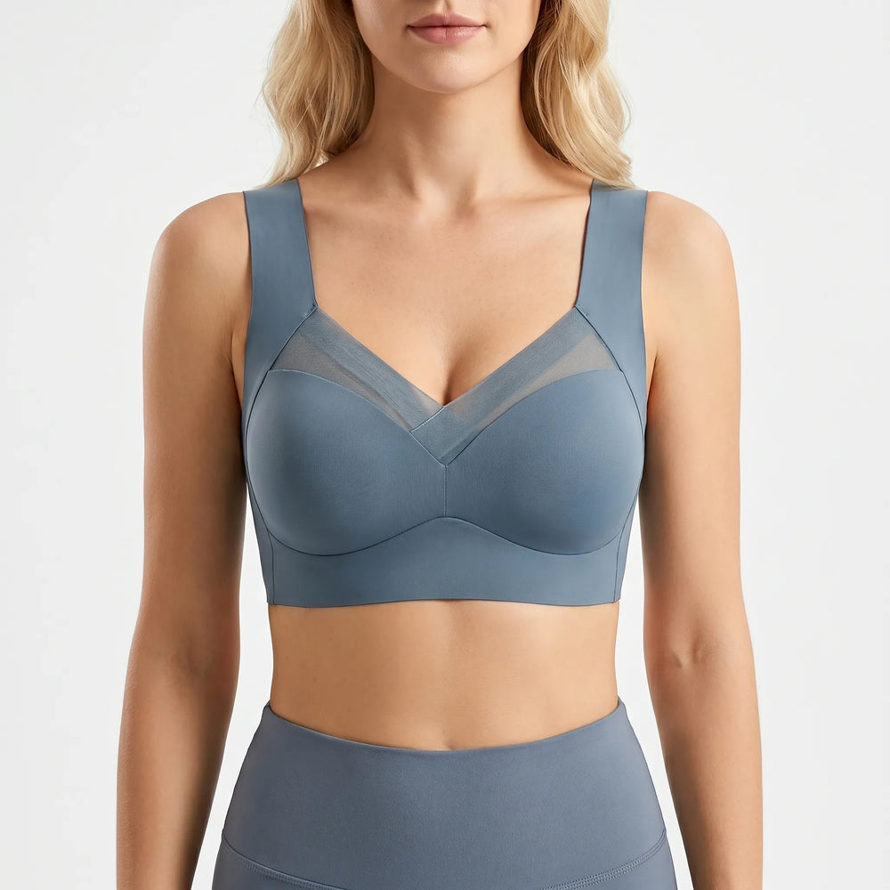 SilquraSeamless Push-Up Bra With Mesh Panel