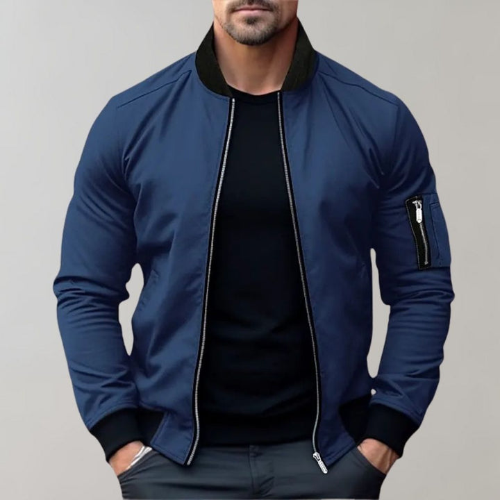 Lightweight bomber jacket for men