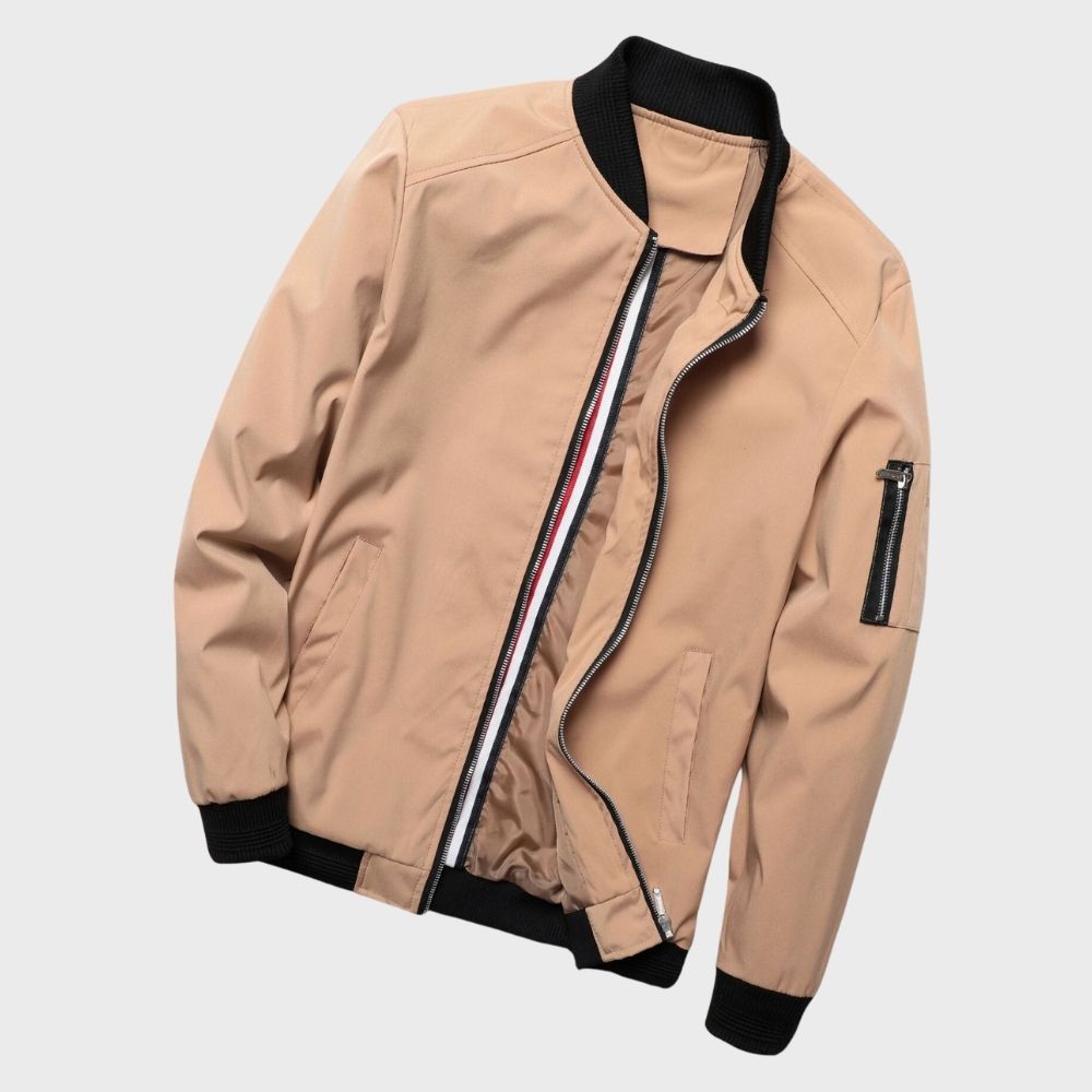 Lightweight bomber jacket for men