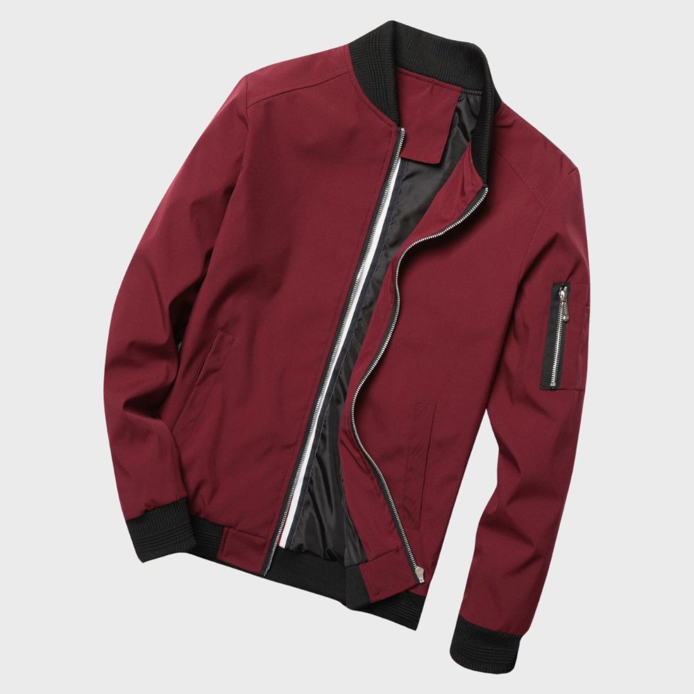 Lightweight bomber jacket for men