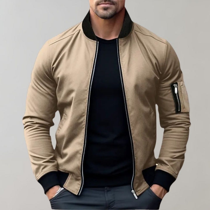 Lightweight bomber jacket for men