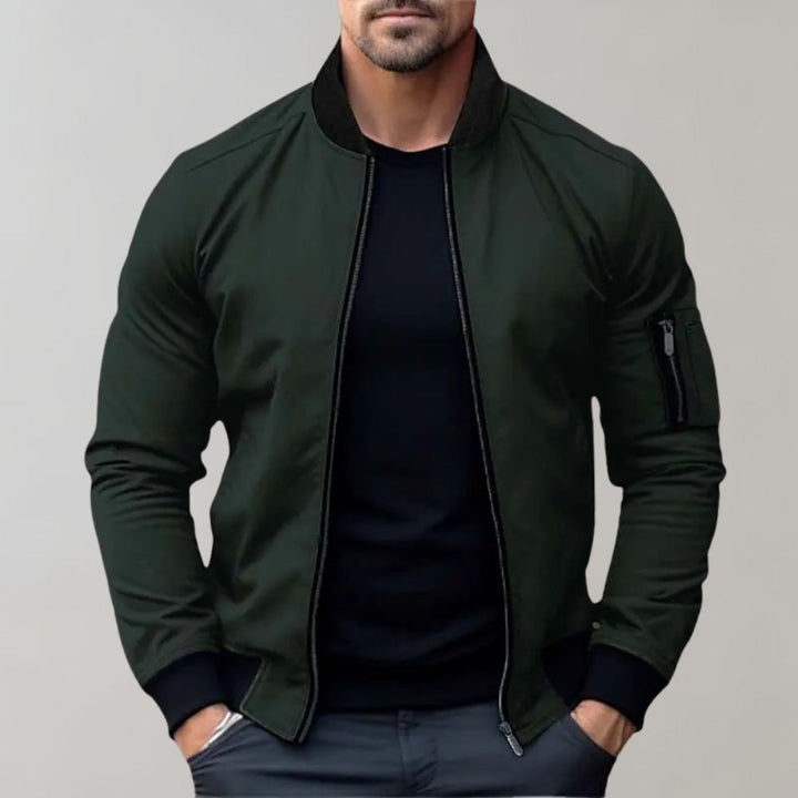 Lightweight bomber jacket for men