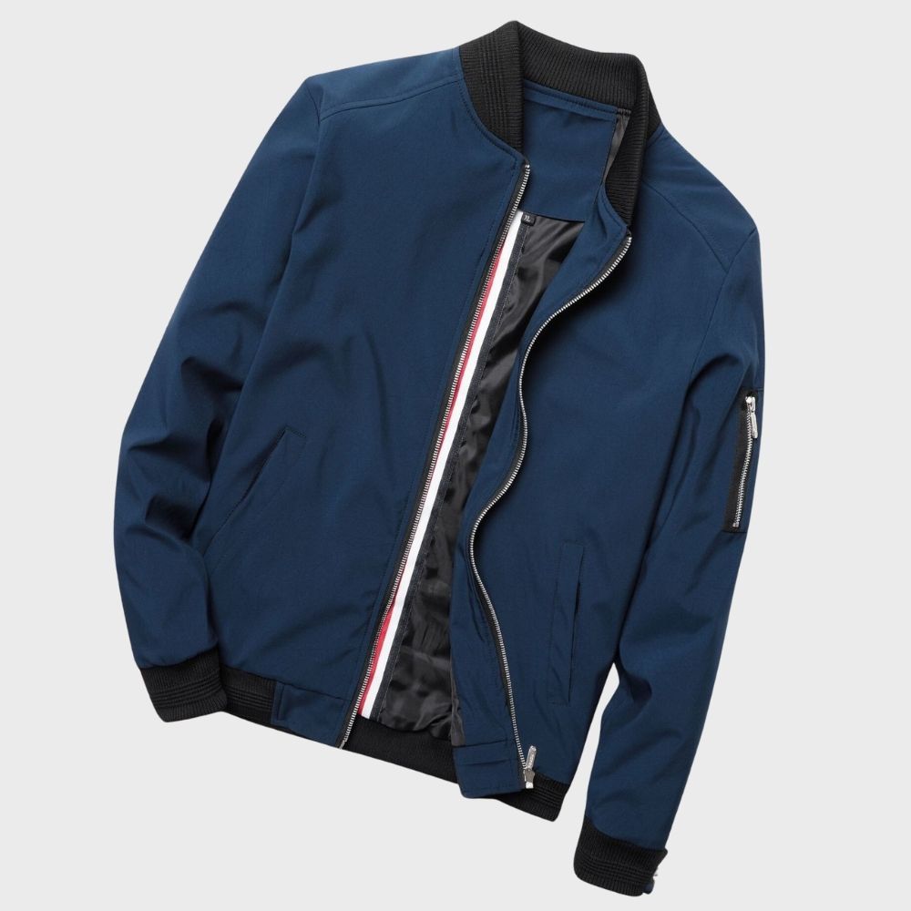 Lightweight bomber jacket for men