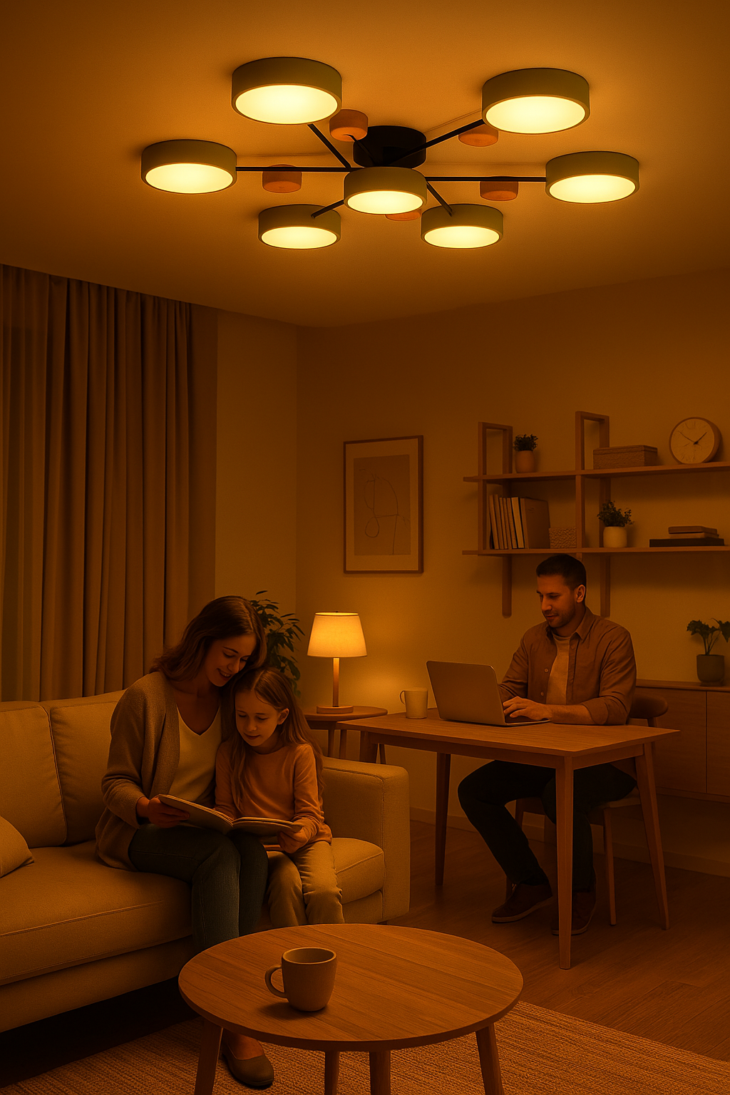 Skandinavisk Taklampe – Forgrenet, Elegant og Bærekraftig Design med LED-teknologi