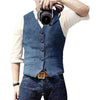 The Men's Vest in Denim