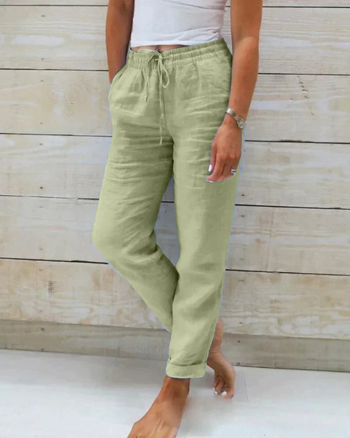 Women's linen trousers